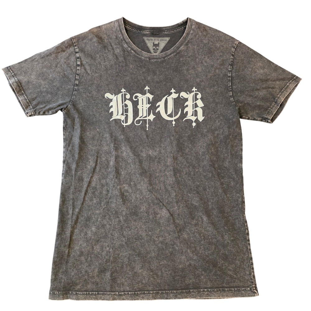 Psychic Circle Oddities Beck Graphic T-Shirt Mineral Wash Charcoal Gray Mens M